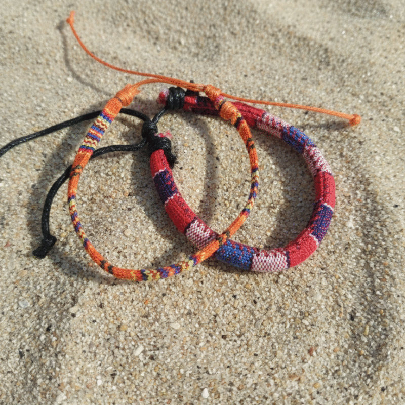 Bohemian rope bracelets (set of 2)