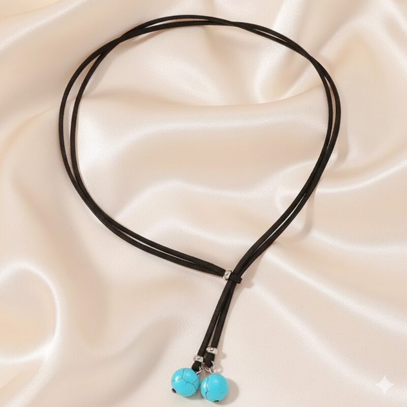 Minimalist Boho Turquoise Necklace