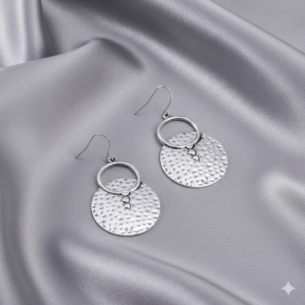 Hammered Boho Earrings